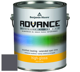 Benjamin Moore 794 Advance Interior Paint-High Gloss глянцевая алкидная эмаль цвет 2118-30 Ebony Slate