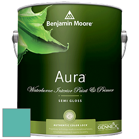 Benjamin Moore Aura 528 Waterborne Interior Semi-gloss Finish краска цвет NCS S 2040-B60G 