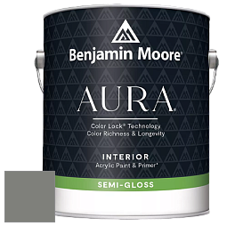 Benjamin Moore Aura 528 Waterborne Interior Semi-gloss Finish краска цвет NCS S 5502-G50Y 