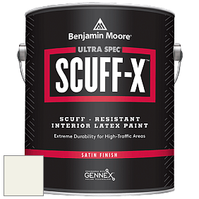 Benjamin Moore 486 Ultra Spec SCUFF-X Interior Satin Finish краска цвет OC-130 Cloud White