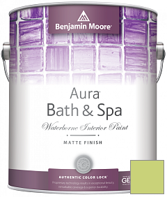 Краска Benjamin Moore Aura Bath & Spa Interior Paint Matte Finish (532) цвет 417 Feel the Energy