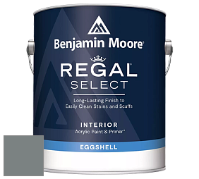 Benjamin Moore 549 Regal Select Waterborne Interior Eggshell Finish краска цвет 1588 Gray Pinstripe