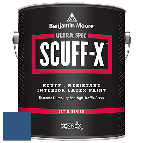 Benjamin Moore 486 Ultra Spec SCUFF-X Interior Satin Finish краска цвет 2064-20 Patriot Blue