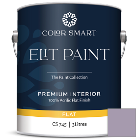 Краска COLOR SMART CS 745 ELIT PAINT глубокоматовая моющаяся краска цвет 1383 Iris Bliss