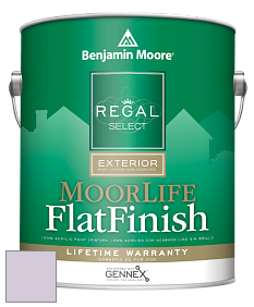 Benjamin Moore W105 Regal Select Exterior Paint-MoorLife Flat Finish краска цвет 2072-60 Beach Plum