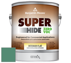 Benjamin Moore 355 Super Hide Zero Voc Interior Flat краска цвет 601 Juniper Green