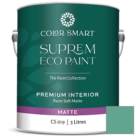 Краска COLOR SMART CS 619 SUPREM ECO PAINT матовая краска цвет 649 Captivating Teal