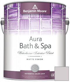 Краска Benjamin Moore Aura Bath & Spa Interior Paint Matte Finish (532) цвет 1444 New Age