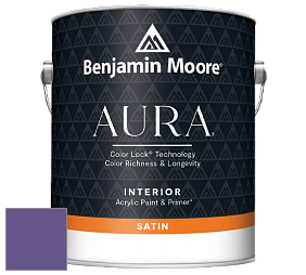 Benjamin Moore Aura 526 Waterborne Interior Satin Finish покрытие цвет 2071-30 Mystical Grape