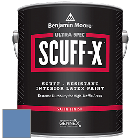 Benjamin Moore 486 Ultra Spec SCUFF-X Interior Satin Finish краска цвет NCS S 3040-R80B 