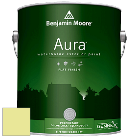 Benjamin Moore Aura 629 Waterborne Exterior Flat Finish краска цвет 2026-50 Fresh Cut Grass