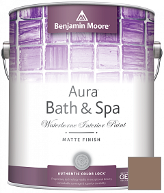 Краска Benjamin Moore Aura Bath & Spa Interior Paint Matte Finish (532) цвет 1028 Spanish Brown