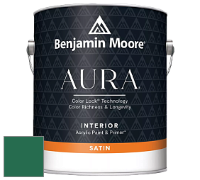 Benjamin Moore Aura 526 Waterborne Interior Satin Finish покрытие цвет 2044-10 Green