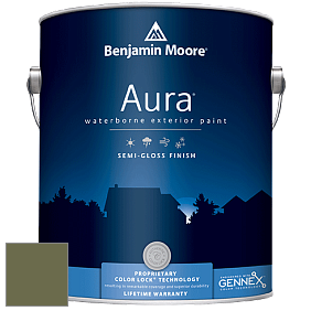 Benjamin Moore Aura 632 Waterborne Exterior Semi-Gloss Finish краска цвет 2144-10 Guacamole
