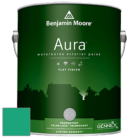 Benjamin Moore Aura 629 Waterborne Exterior Flat Finish краска цвет 2045-30 Green Leaf