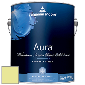 Benjamin Moore Aura 524 Waterborne Interior Eggshell Finish краска цвет 2026-50 Fresh Cut Grass