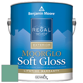 Benjamin Moore W096 Regal Select Exterior Paint-Moor GloSoft Gloss Finish краска цвет 2040-40 Summer Basket Green
