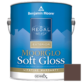 Краска Regal Select Exterior Paint-Moor GloSoft Gloss Finish (W096) цвет 2113-10 Chocolate Sundae