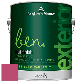 Benjamin Moore Ben 541 Waterborne Exterior Flat Finish краска цвет 2086-30 Rosy Blush