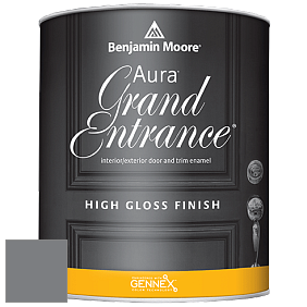 Benjamin Moore Aura 148 Grand Entrance High Gloss эмаль цвет 2121-20 Steel Wool