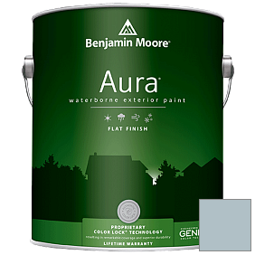 Краска Aura Waterborne Exterior Flat Finish (629) цвет 1620 Blue Heather