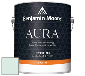 Benjamin Moore Aura 526 Waterborne Interior Satin Finish покрытие цвет 2040-70 Spring Mint