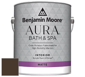 Benjamin Moore Aura 532 Bath & Spa Waterborne Interior Paint Matte Finish краска цвет RAL 8014 