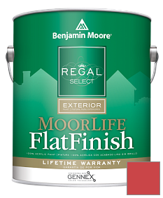 Краска Regal Select Exterior Paint-MoorLife Flat Finish (W105) цвет 2009-20 Salsa