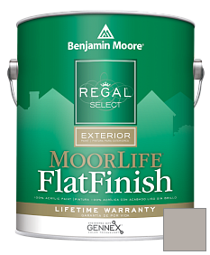 Краска Regal Select Exterior Paint-MoorLife Flat Finish (W105) цвет 2111-50 Stone Harbor
