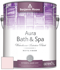 Benjamin Moore Aura 532 Bath & Spa Waterborne Interior Paint Matte Finish краска цвет 2008-70 Touch of Pink