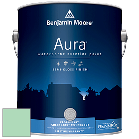 Benjamin Moore Aura 632 Waterborne Exterior Semi-Gloss Finish краска цвет 2036-50 Marina Bay