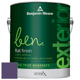 Benjamin Moore Ben 541 Waterborne Exterior Flat Finish краска цвет 2071-20 Gentle Violet