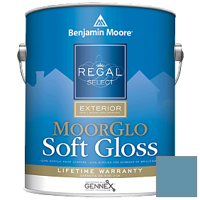 Краска Regal Select Exterior Paint-Moor GloSoft Gloss Finish (W096) цвет 2062-40 Blue Daisy
