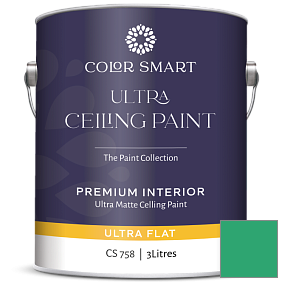 Краска COLOR SMART CS 758 ULTRA CEILING PAINT ультраматовая краска цвет 2039-30 Cabana Green