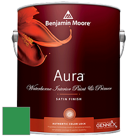 Benjamin Moore Aura 526 Waterborne Interior Satin Finish покрытие цвет NCS S 2070-G10Y 