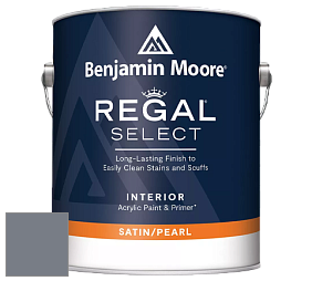 Benjamin Moore 550 Regal Select Waterborne Interior Pearl Finish краска цвет 2119-40 Silver Streak