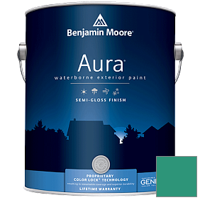Краска Aura Waterborne Exterior Semi-Gloss Finish (632) цвет 608 Erin Green