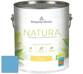 Benjamin Moore 512 Natura Interior Flat Finish матовая краска цвет 796 Nova Scotia Blue