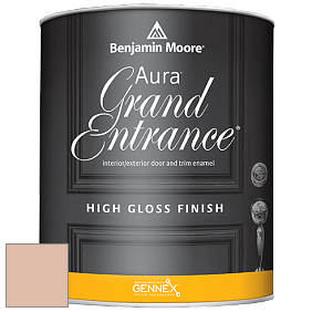 Benjamin Moore Aura 148 Grand Entrance High Gloss эмаль цвет 1205 Apricot Beige