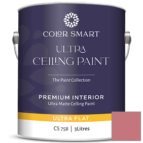 Краска COLOR SMART CS 758 ULTRA CEILING PAINT ультраматовая краска цвет 2006-40 Glamour Pink