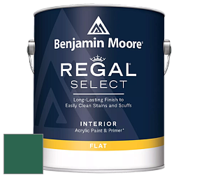 Benjamin Moore 547 Regal Select Waterborne Interior Flat Finish краска цвет 2046-10 Calypso Green