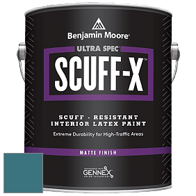 Benjamin Moore 484 Ultra Spec SCUFF-X Interior Matte Finish краска цвет 2057-30 Naples Blue