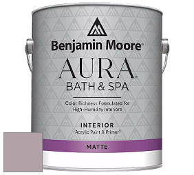 Benjamin Moore Aura 532 Bath & Spa Waterborne Interior Paint Matte Finish краска цвет NCS S 3010-R20B 
