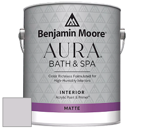 Benjamin Moore Aura 532 Bath & Spa Waterborne Interior Paint Matte Finish краска цвет NCS S 1505-R40B 