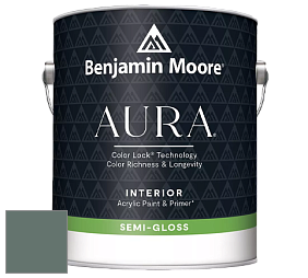 Benjamin Moore Aura 528 Waterborne Interior Semi-gloss Finish краска цвет NCS S 6010-B90G 