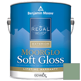 Краска Regal Select Exterior Paint-Moor GloSoft Gloss Finish (W096) цвет 628 Winchester Sage
