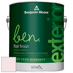 Benjamin Moore Ben 541 Waterborne Exterior Flat Finish краска цвет 2087-70 Elephant Pink