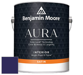 Benjamin Moore Aura 526 Waterborne Interior Satin Finish покрытие цвет RAL 5022 