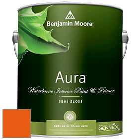 Benjamin Moore Aura 528 Waterborne Interior Semi-gloss Finish краска цвет RAL 2004 