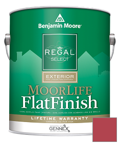Краска Regal Select Exterior Paint-MoorLife Flat Finish (W105) цвет 2003-20 Strawberry Red